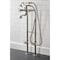 Kingston Brass CCK246K6 Freestanding Clawfoot Tub Faucet Package with Supply Line, Polished Nickel CCK246K6 - alternate 6